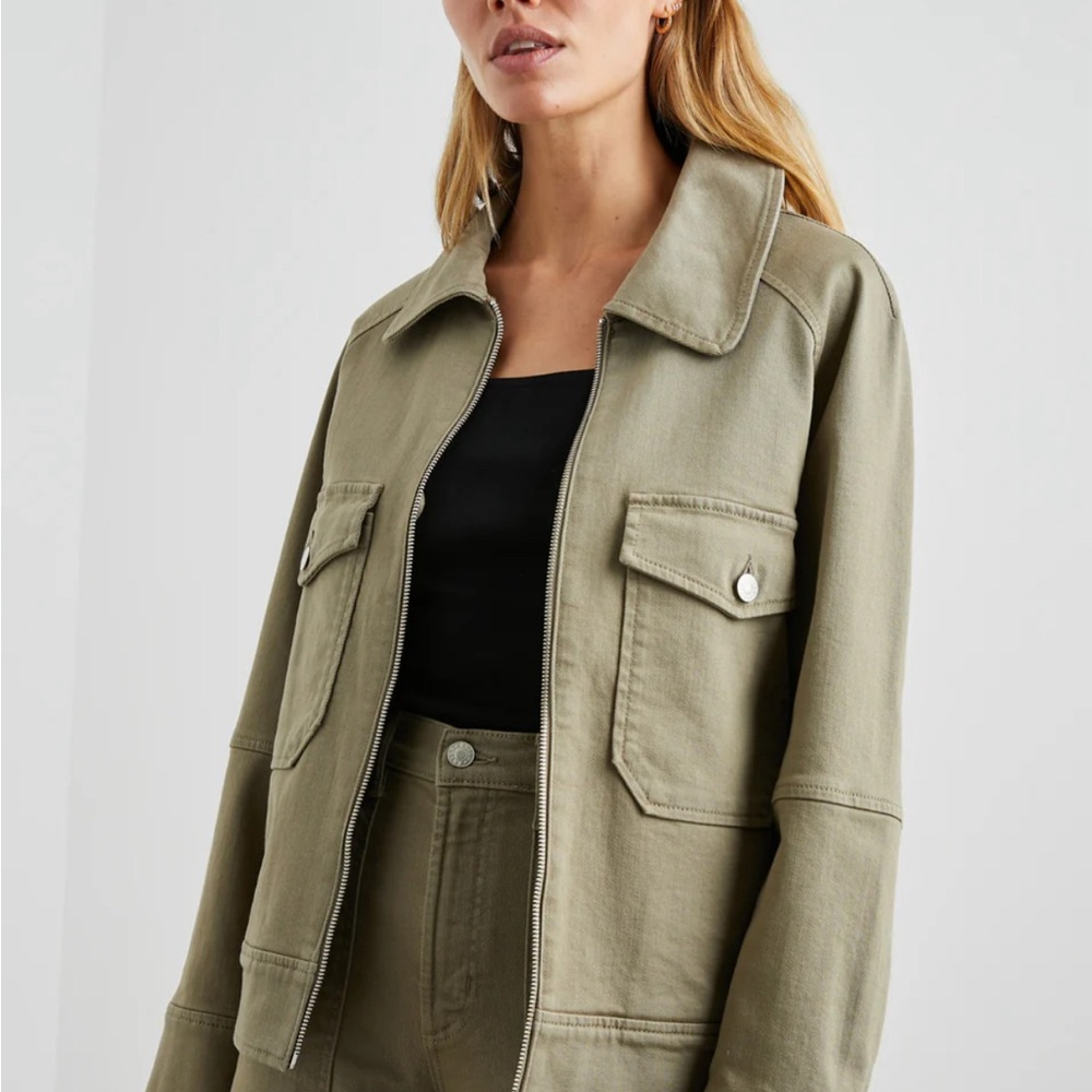 Rails Cheyenne Olive Denim Jacket - image 6